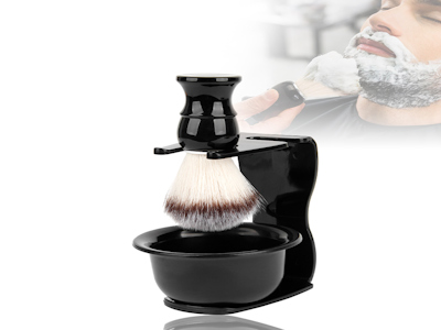 Personal Care 3pcs Shave Gift Set Nylon Hair Shaving Brush And Bowl Shaving Kits With Box For Men Wholesale Mens Beard Brush