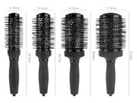 Black Removable Pointed Tail Ceramic Aluminum Tube Comb Hair Comb Roller Comb Brush For Shangzhiyi