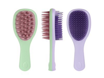Fine Teeth Double Soft Toothbrush Woman Scalp Care Shampoo Brush Custom Logo Massage Scalp Silicone Hair Comb